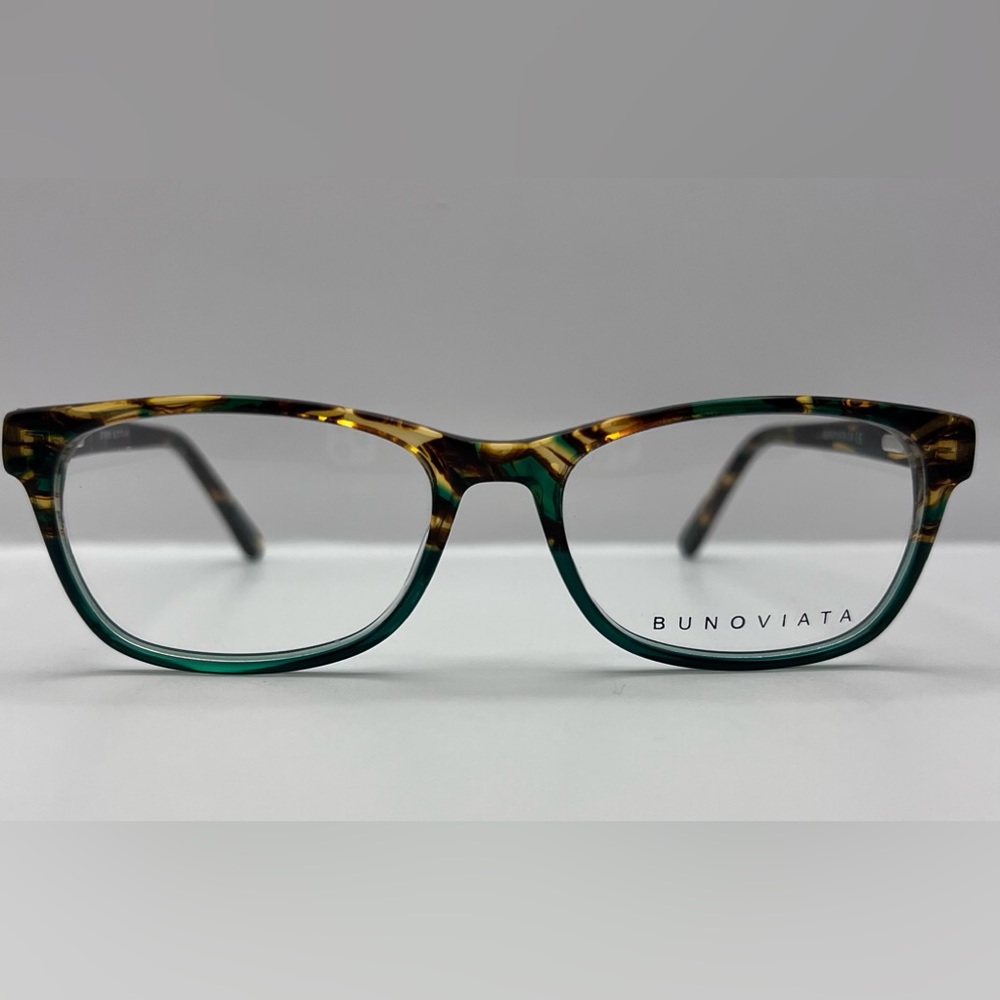 BUNOVIATA-B14090 OVAL OPTICAL FRAME-Handmade Acetate-Spring Hinge-Italian design